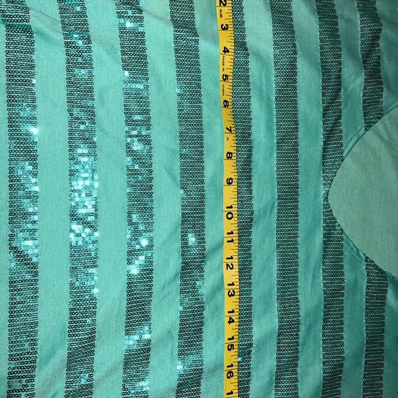 Mint Shirt with Sequins - Picture 3 of 4
